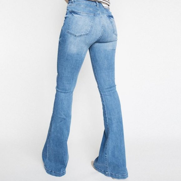 DL1961 Rachel High Rise Bell Bottom Elmhust Jeans - Picture 2 of 9